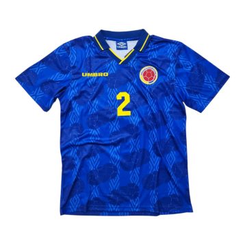Camiseta Selección Colombia 1994 visitante azúl