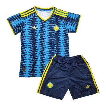 Uniforme Colombia 2026 visitante azúl para niño