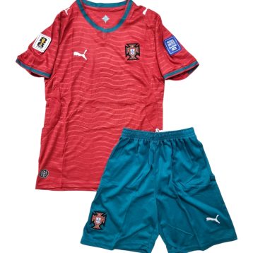 Uniforme Portugal 2026 local rojo para niño