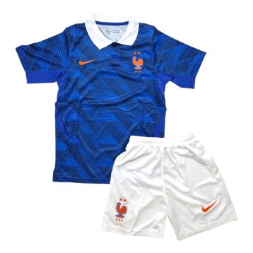 Uniforme Francia 2026 local azúl para niño