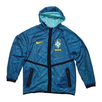 Chaqueta Brasil 2026 azúl en malla