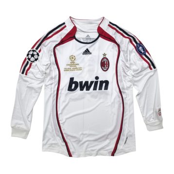 Camiseta Retro Milan 2006 manga larga visitante blanca
