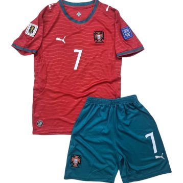 Uniforme Portugal 2026 local rojo para niño