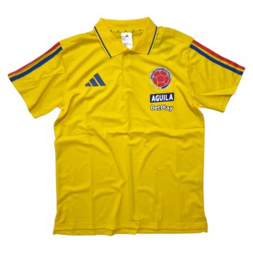 Camiseta Selección Colombia 2026 tipo polo amarilla