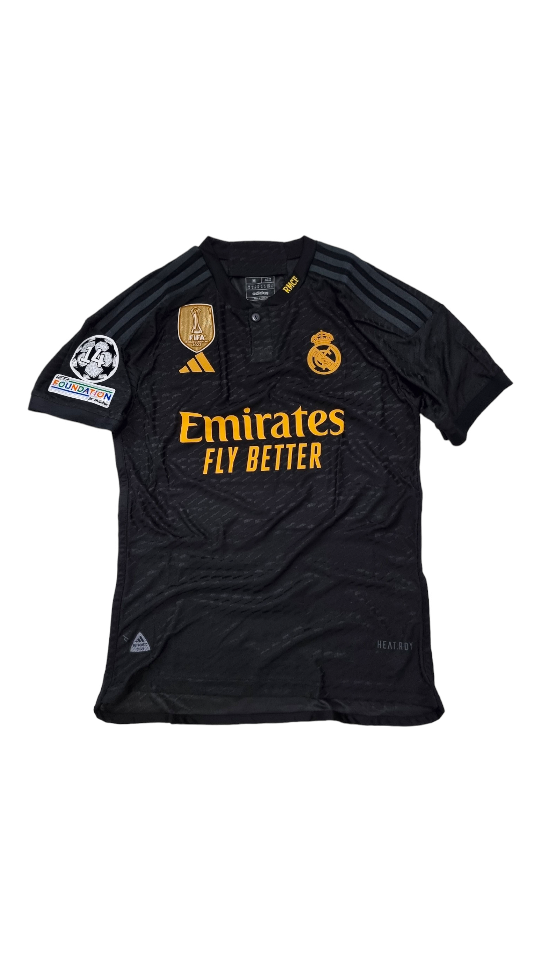 Camiseta Real Madrid 2023-2024 visitante negra versión jugador 