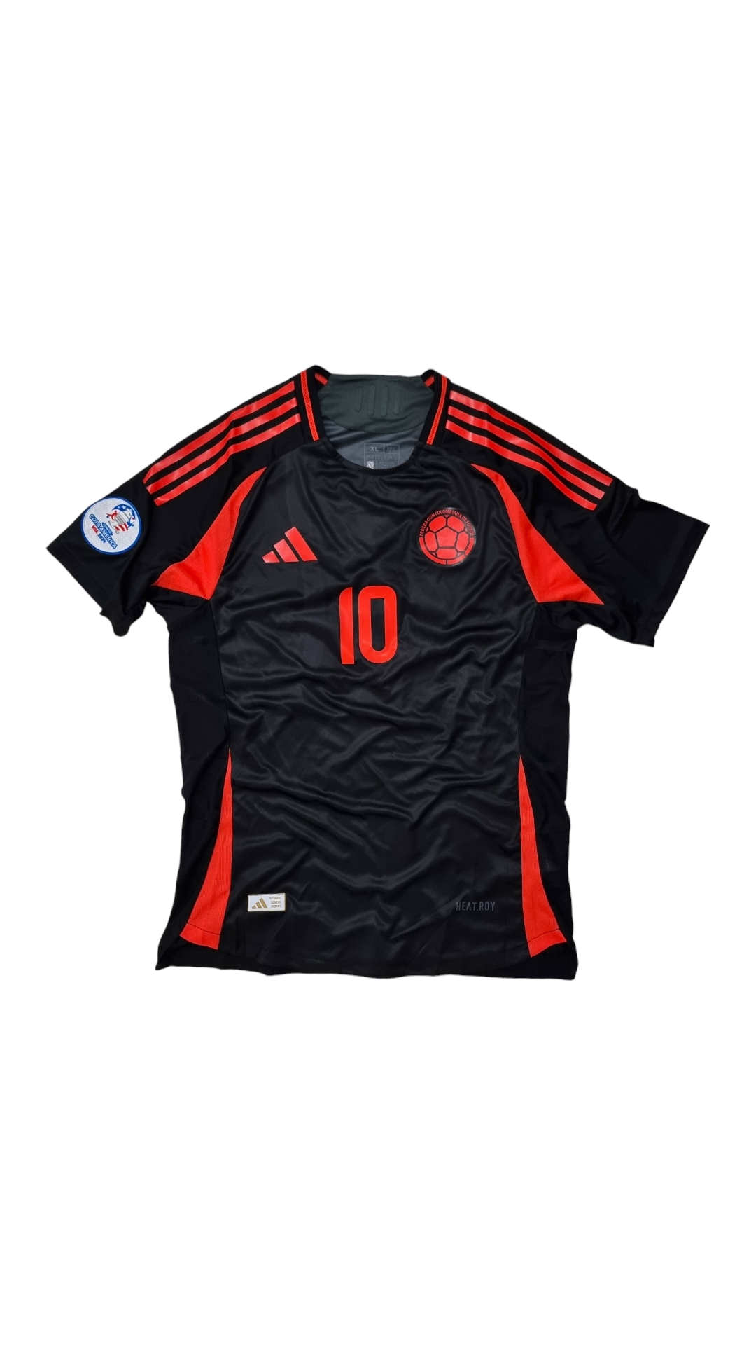 Camiseta Selección Colombia 2024-2025 visitante negra versión jugador